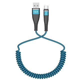 Кабель USB microUSB 2А 1м синій HAVIT