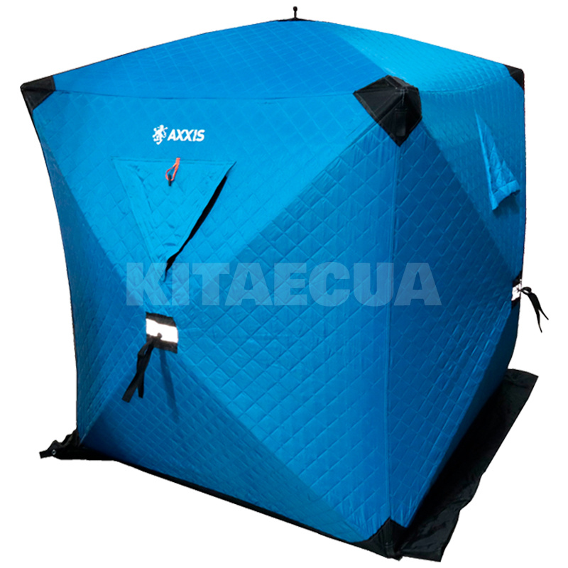 Палатка рыбацкая 150х150х165 см 2х-местная зимняя синяя CUBE AXXIS (ax-1117)