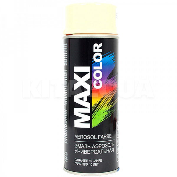 Краска-эмаль золотисто-желтая 400мл универсальная декоративная MAXI COLOR (MX1004-MAXI COLOR)