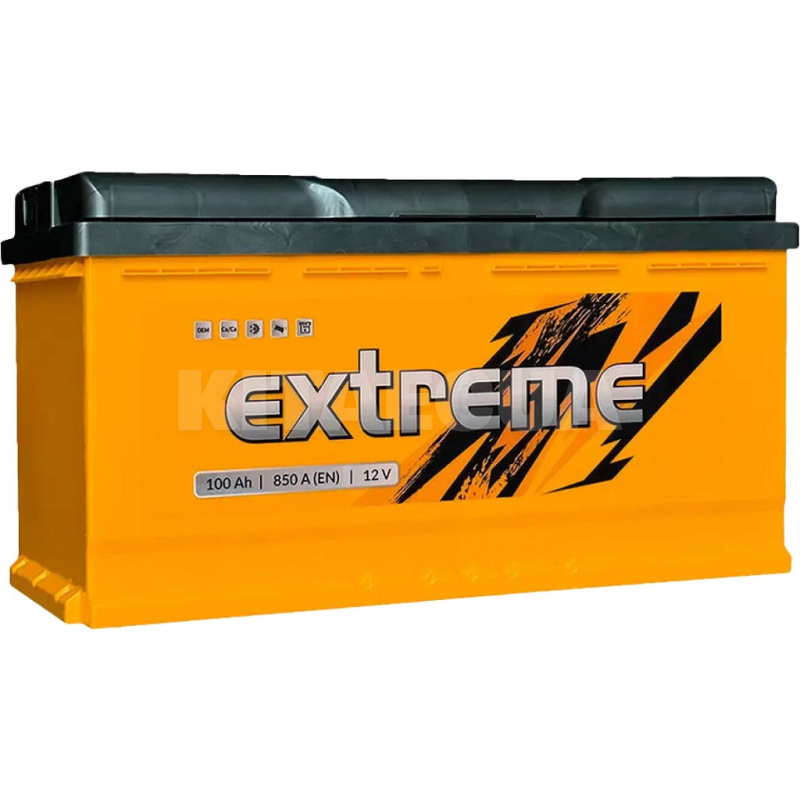 Аккумулятор автомобильный 100Ач 850А "+" справа EXTREME (EXT 6CT-100(0))