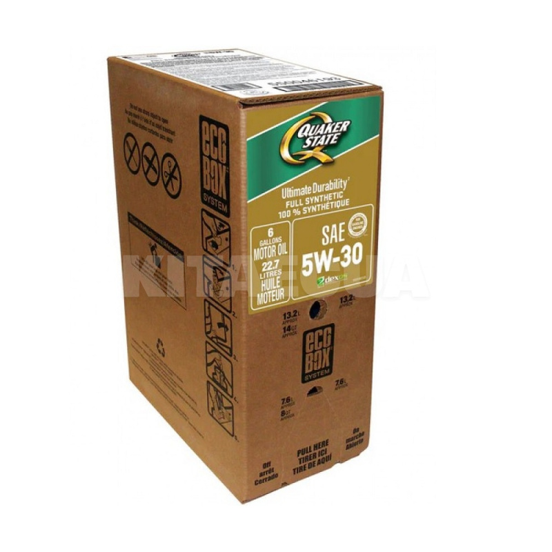 Масло моторне синтетичне 22.7л 5W30 Ecobox Quaker State (550046193)