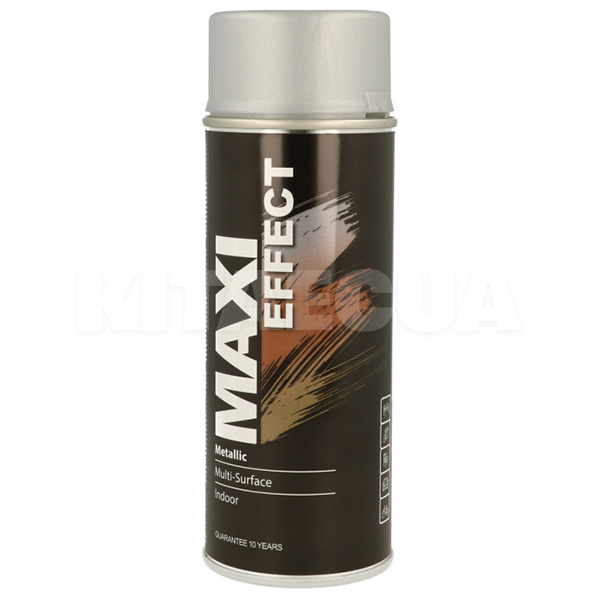 Краска-эмаль металлик 400мл серебристая MAXI COLOR (MX0021-MAXI-COLOR)