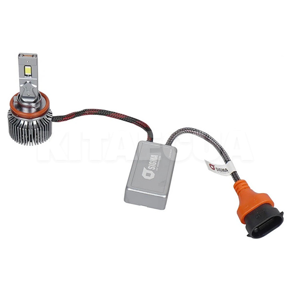 LED лампа для авто X5 H11 75W 6000K SIGMA4car (41646) - 3