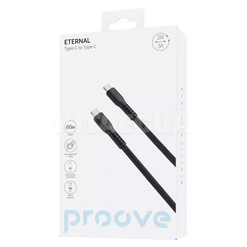 Кабель Type-C Type-C 60W 2м Eternal белый PROOVE (580850003) - 2