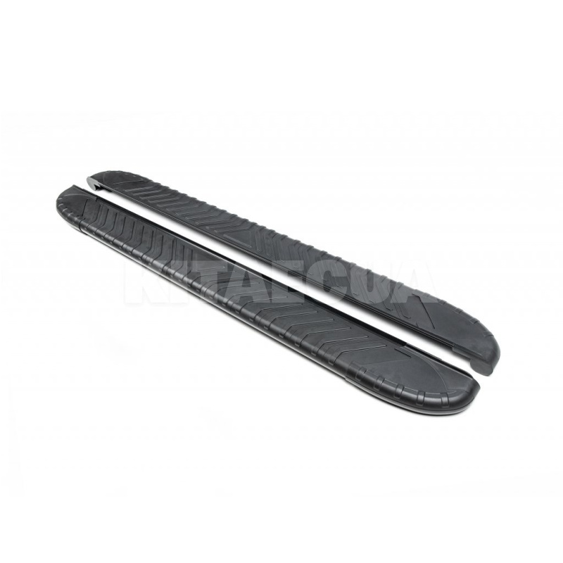 Бічні пороги Bosphore Black (2шт., Алюміній) Erkul на PEUGEOT e-2008 (bsb183)
