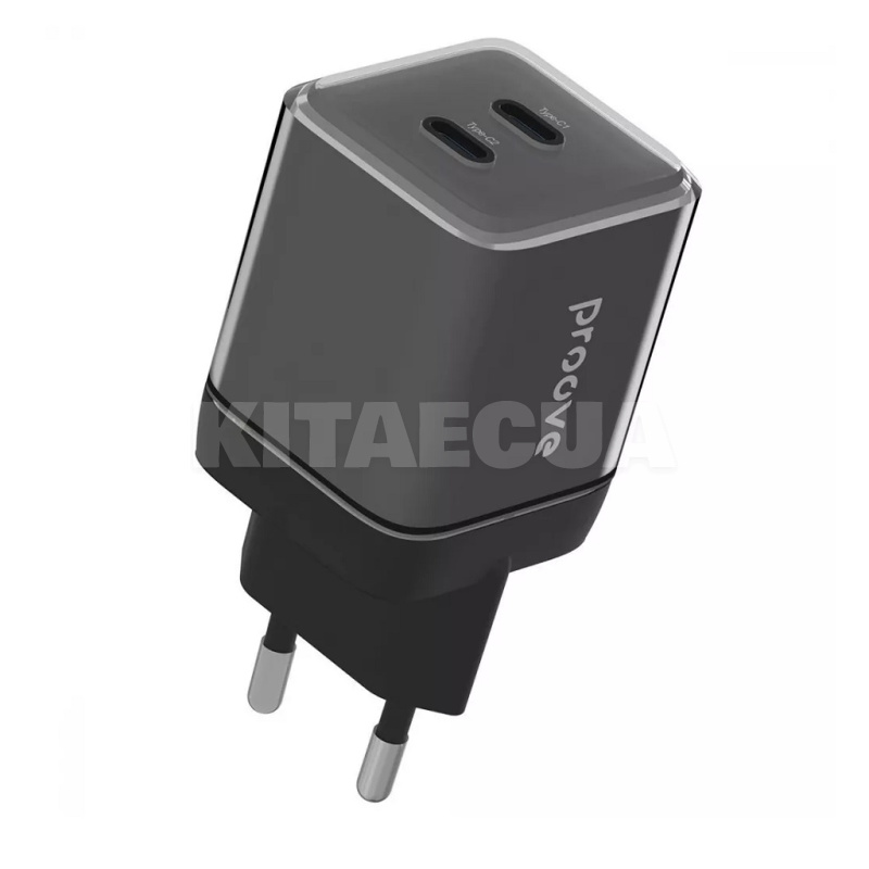 Зарядное устройство 67W 2Type-C Pure GaN Max черное PROOVE (600700001)