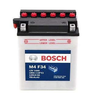 Мото акумулятор M4 F34 14Ач 140А "+" праворуч Bosch