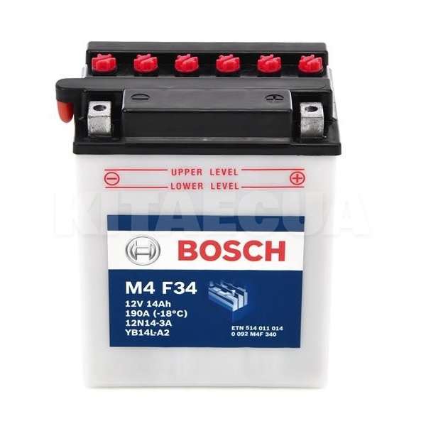 Мото аккумулятор M4 F34 14Ач 140А "+" справа Bosch (0092M4F340)