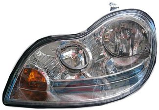 Фара передняя левая (электрокорректор) с голубой полоской 