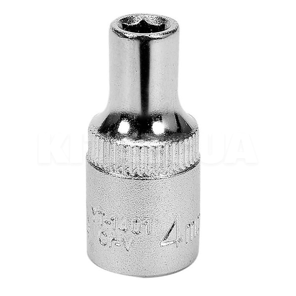 Головка торцева 6-гранна 4 мм 1/4" 25 мм YATO (YT-1401)