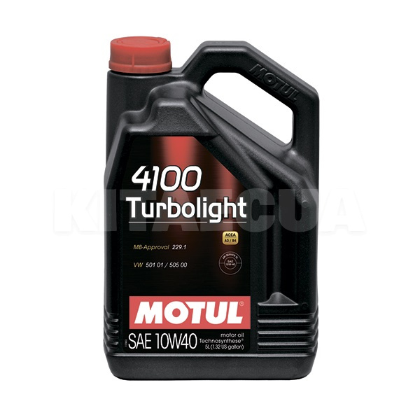 Моторна олія напівсинтетична 5л 10W-40 4100 Turbolight MOTUL (4100 MOTUL  10W40)