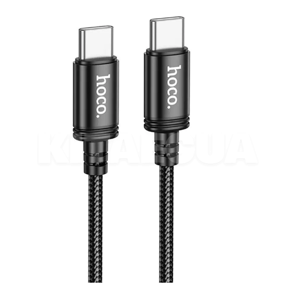 Кабель Type-C - Type-C 60W X89 Wind 1м чорний HOCO (6931474784384)