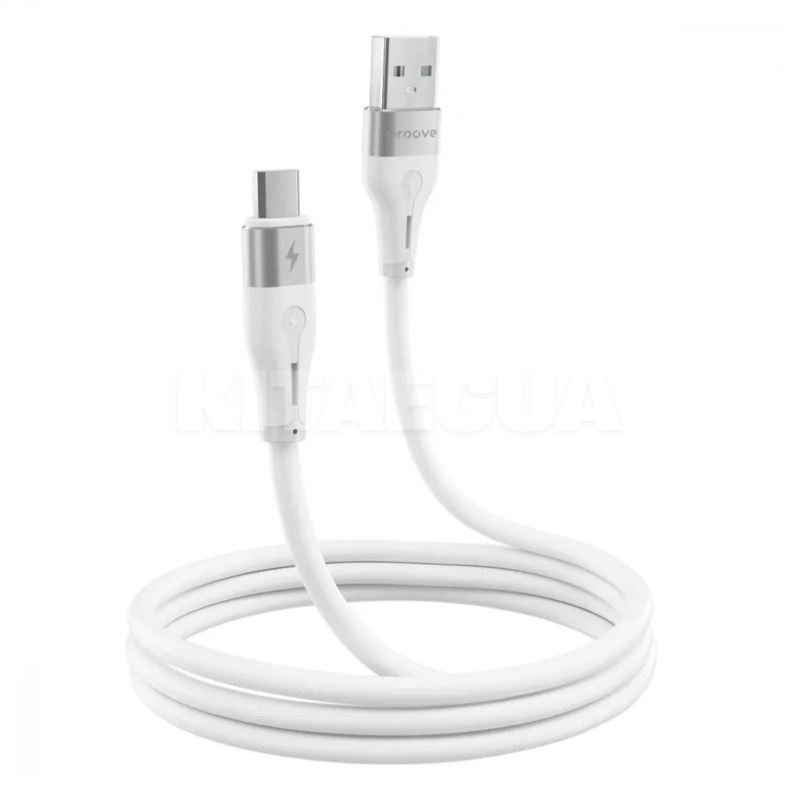 Кабель USB Micro USB 2.4A 1м Soft Silicone білий PROOVE (492050003) - 2