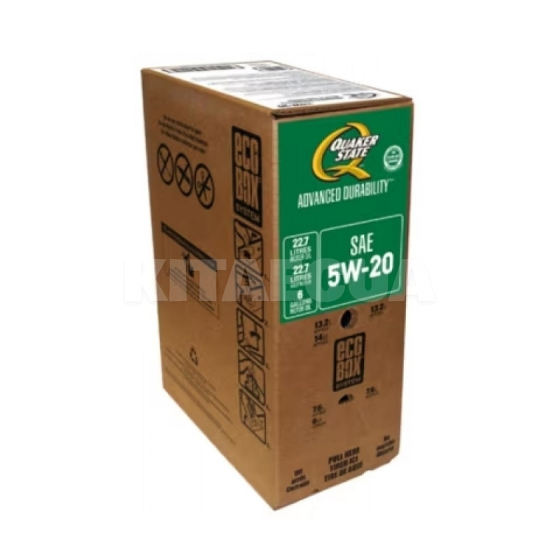 Масло моторне Напівсинтетичне 22.7л 5W20 Ecobox Quaker State (550022593)