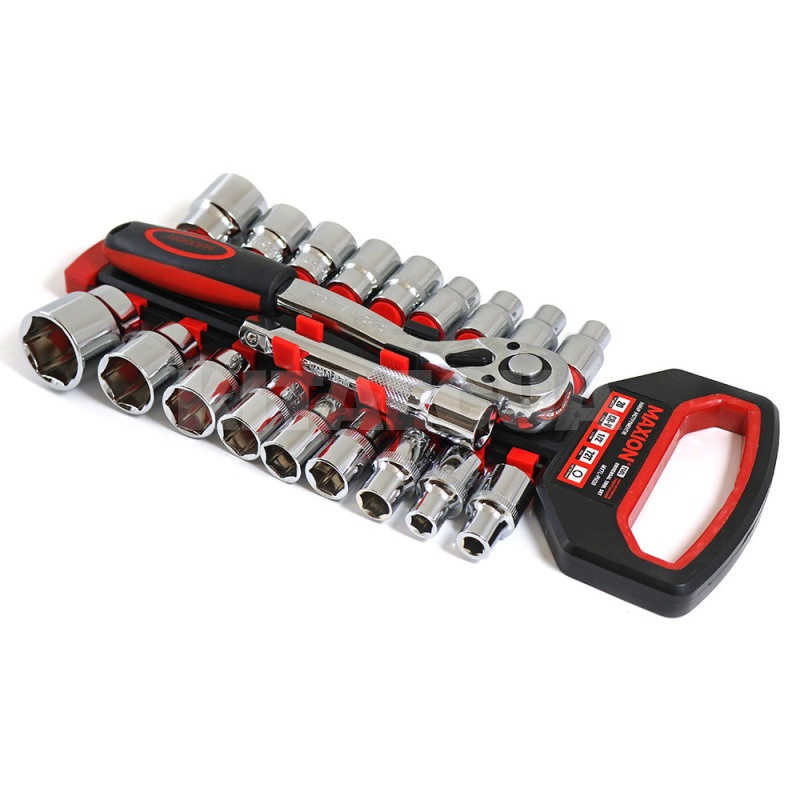 Набір головок з тріскачкою 1/2” 8-30мм 20 предметів Cr-V MAXION (MXTL- PH20) - 3