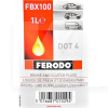 Тормозная жидкость 1л DOT4 Synthetic FERODO (FBX100)