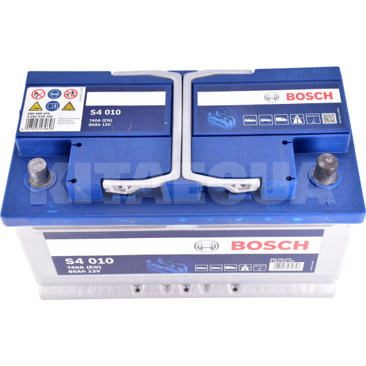 Аккумулятор автомобильный 80Ач 740А "+" справа Bosch (0092S40100) - 2