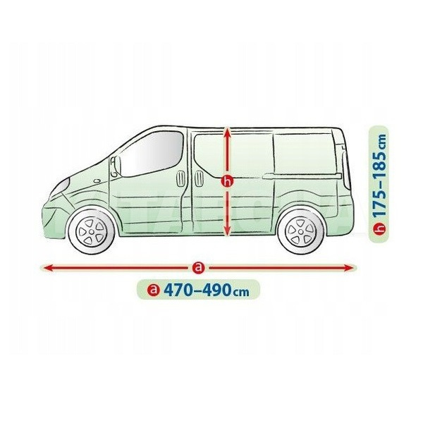 Тент на авто Mobile Garage L480 490x185x180 см минивэн Kegel-Blazusiak (5-4153-248-3020) - 3