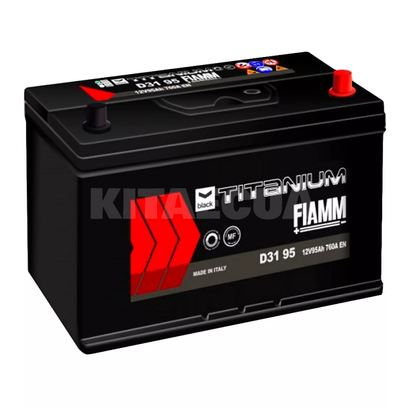 Автомобільний акумулятор Titanium Black 95Ач 760А "+" праворуч FIAMM (7905194)