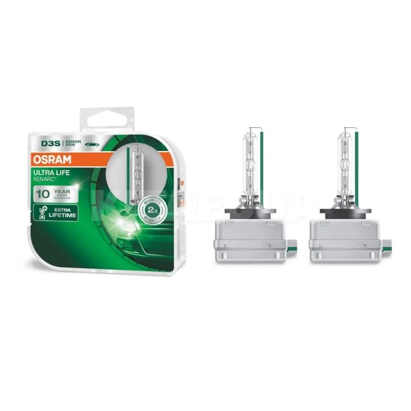 Ксеноновая лампа D4S 35W 42V (P32d-5) 2шт. UltraLife Osram (66440 ULT DUOBOX)