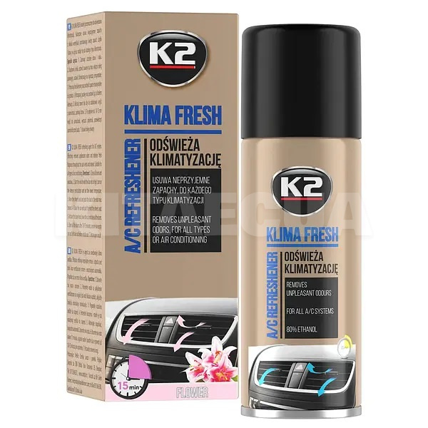 Очиститель кондиционера 150мл Klima Fresh - Цветы K2 (K222FL)