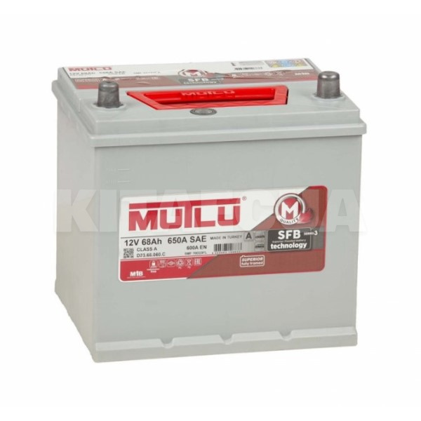 Аккумулятор автомобильный 68Ач 600А "+" справа Mutlu (D23.68.060.С)
