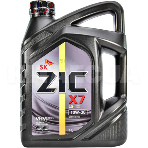 Масло моторне синтетичне 4л 10W-30 X7 LS ZIC (162649)