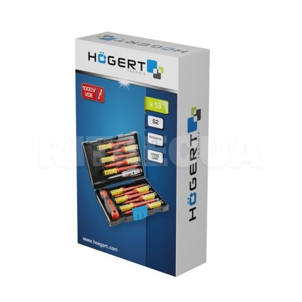 Набор отверток 13 предметов диэлектрических HOGERT (HT1S997) - 2