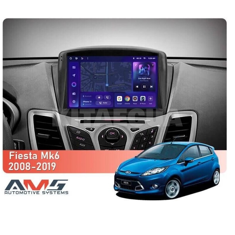 Штатная магнитола MOSS M3 4+32 ГБ 9" Ford Fiesta Mk 6 2013-2019 (F2 B) AMS (49875) - 2