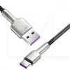 Кабель USB - Type-C 66W Cafule Metal Data 2м черный BASEUS (CAKF000201)