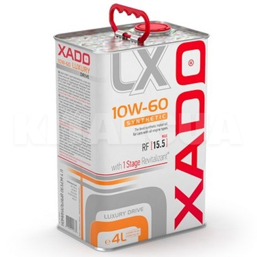 Масло моторное синтетическое 4л 10W-60 Luxury Drive XADO (XA 20276)