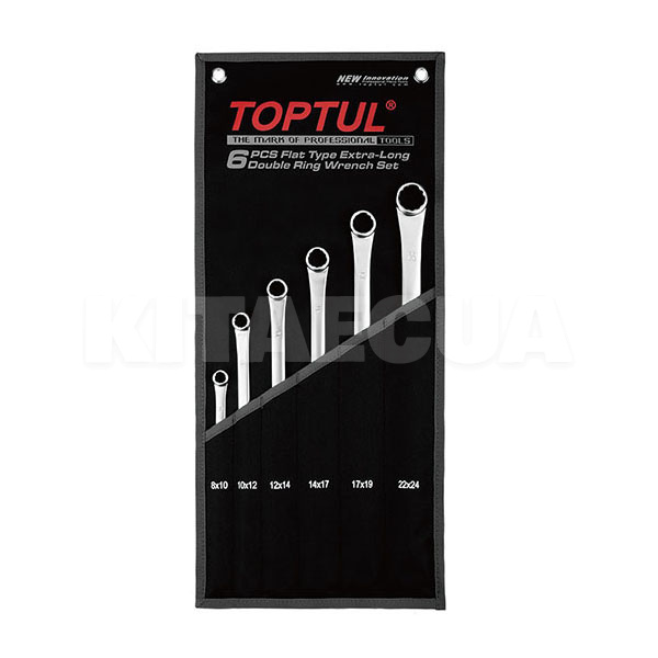 Набір ключів накидних 6 предметів TOPTUL (GPAP0602)