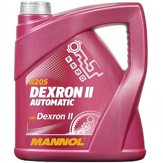 Масло трансмиссионное минеральное 4л (в ГУР) ATF Dexron II Automatic Mannol