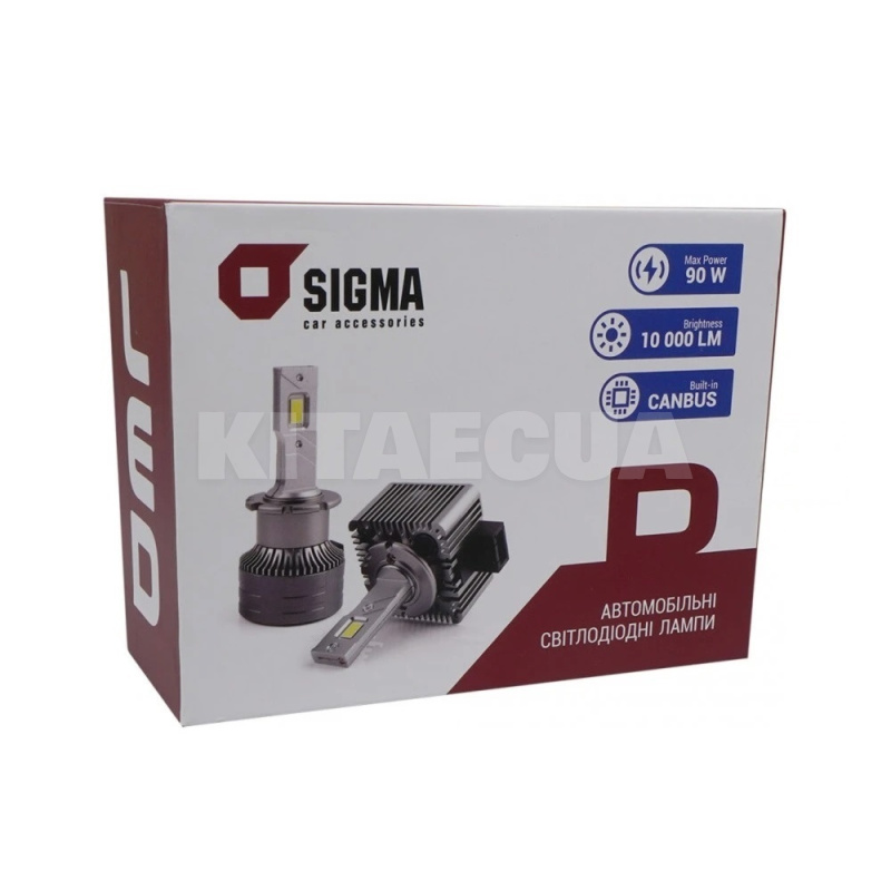 LED лампа для авто D4S 45W 6000K SIGMA4car (47591) - 4