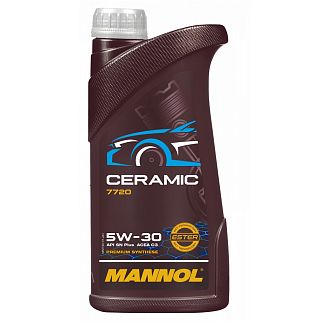 Масло моторное синтетическое 1л 5W-30 Ceramic Mannol