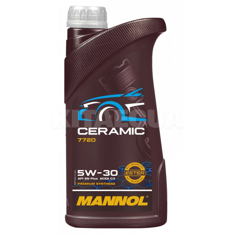 Масло моторное синтетическое 1л 5W-30 Ceramic Mannol (MN7720-1)