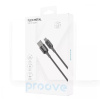 кабель USB Type-C 2.4A 1м Flex Metal чорний PROOVE (505030001)
