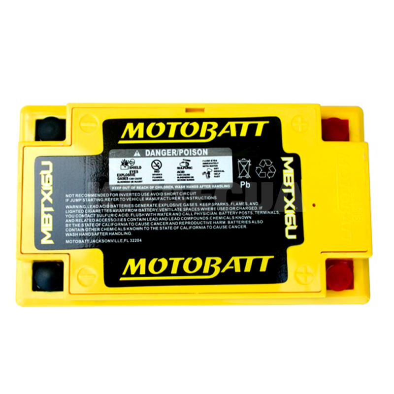 Мото аккумулятор 19Ач 250A "+" справа MOTOBATT (MBTX16U) - 3