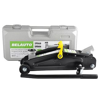 Домкрат гідравлічний підкатний до 2т (130мм-330мм) пластиковий кейс BELAUTO