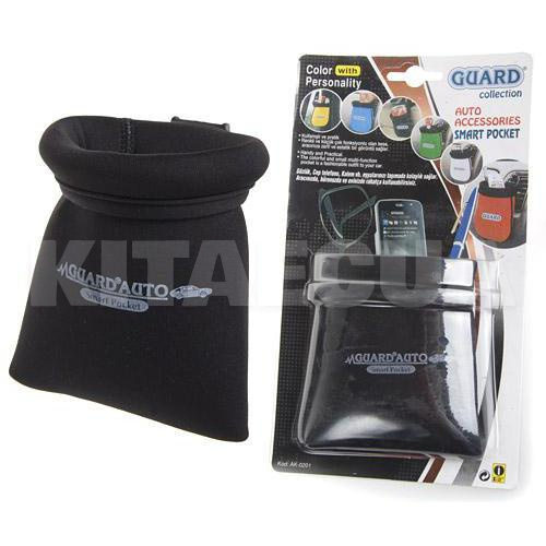Держатель автомобильный мешочек на клипсе черный GUARD (20173) - 3