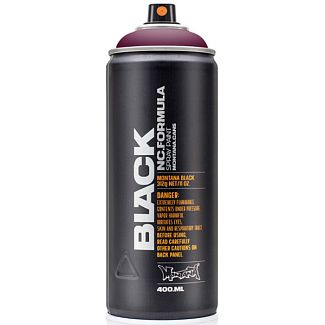 Краска декоративная нитро-комби 400мл 3080 бордовая матовая Black MONTANA