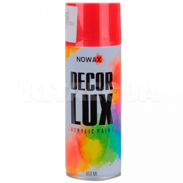 Фарба червона 450мл акрилова Decor Lux NOWAX (NX48023-NOWAX)