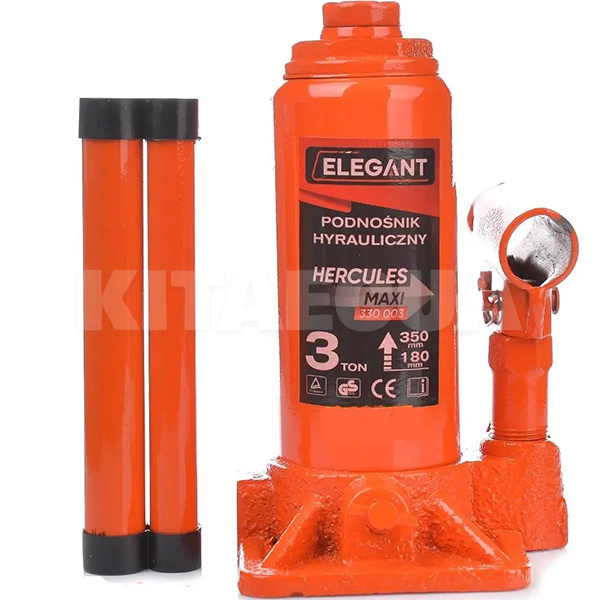 Домкрат гидравлический бутылочный до 3т (180мм-350мм) EL 330 003 ELEGANT (107552) - 2