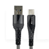 Кабель USB Type-C 2A MI-14 1м чорний/сірий Mibrand (MIDC/14TBG)