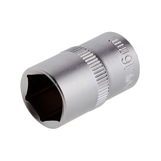 Головка торцевая 6-гранная 16мм 1/2" 38мм Intertool