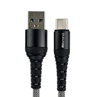 Кабель USB Type-C 2A MI-14 1м чорний/сірий Mibrand