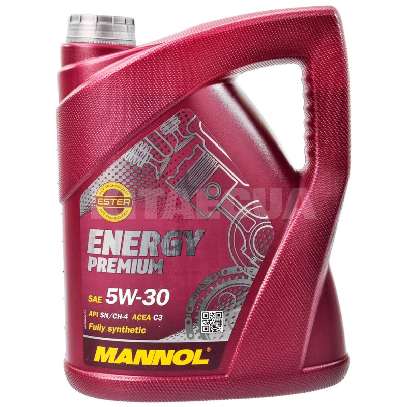Масло моторное синтетическое 5л 5W-30 Energy Premium Mannol (MN7908-5)
