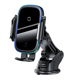 Держатель атомобильный с беспроводной зарядкой с зажимом 70-100 мм 15W BASEUS