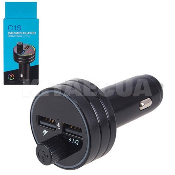 ФМ модулятор 5в1 С1S 12-24v Bluetooth 4.2 (С1S)