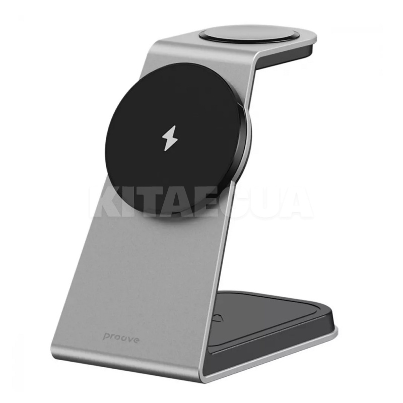 Бездротовий зарядний пристрій 3in1 Type-C Omni Power gray PROOVE (555390010)